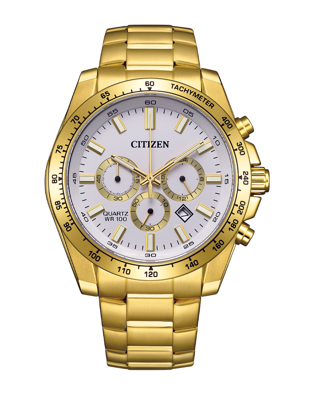CITIZEN QUARTZ CHRONOGRAPH WR100 0510-C50448 Gentlemen wat