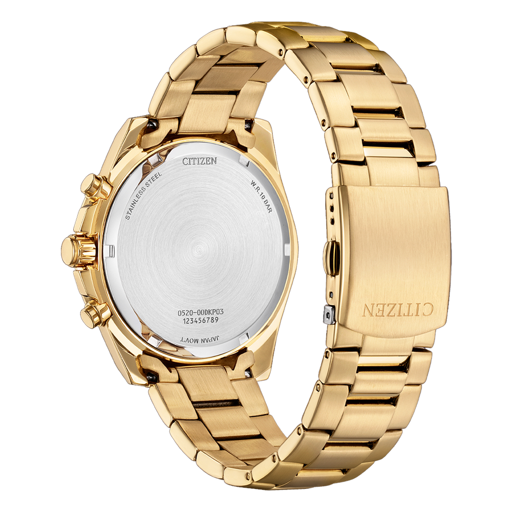 Citizen Chronograph Watch – AN8233-51E Quartz Men’s Chronograph, Rose Gold & Black Dial Citizen Eco-Drive Citizen Chronograph Watch – AN8233-51E Quartz Men’s Chronograph, Rose Gold & Black Dial Citizen Eco-Drive